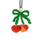 Cherry Heart Charm - Tumbler Handle Charm