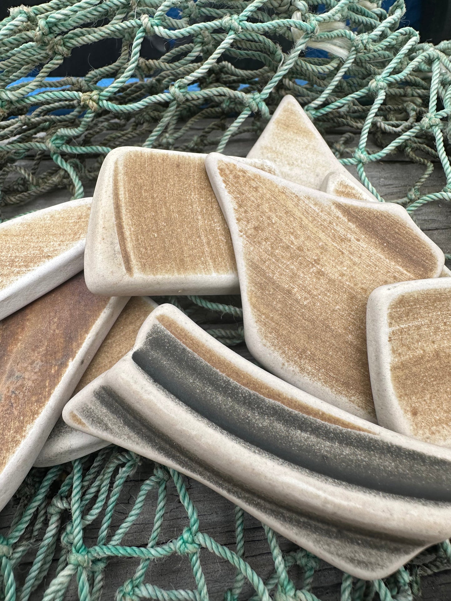 Hand Tumbled Pottery Pieces- Mosaic Crafts