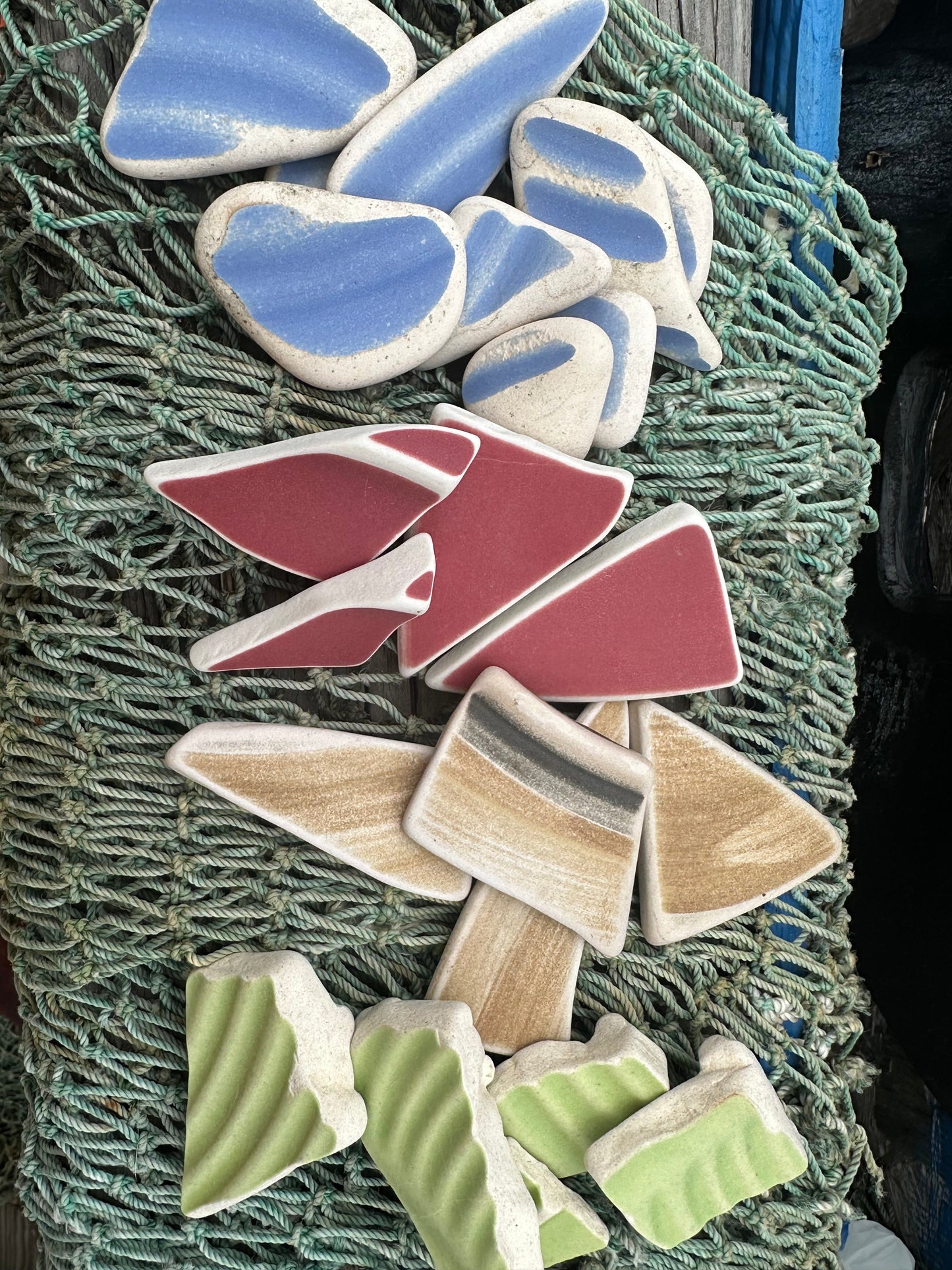 Hand Tumbled Pottery Pieces- Mosaic Crafts