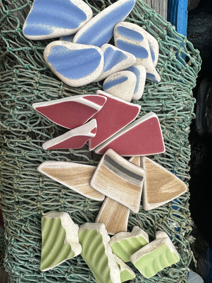 Hand Tumbled Pottery Pieces- Mosaic Crafts