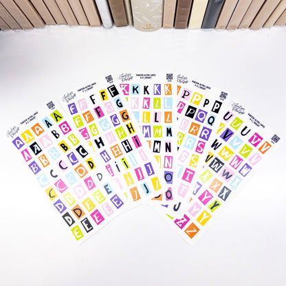 Ransom Letters Bright | Set of 5