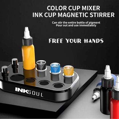 INKSOUL® TATTOO INK CUP MIXER 8 sites Aluminum alloy frame