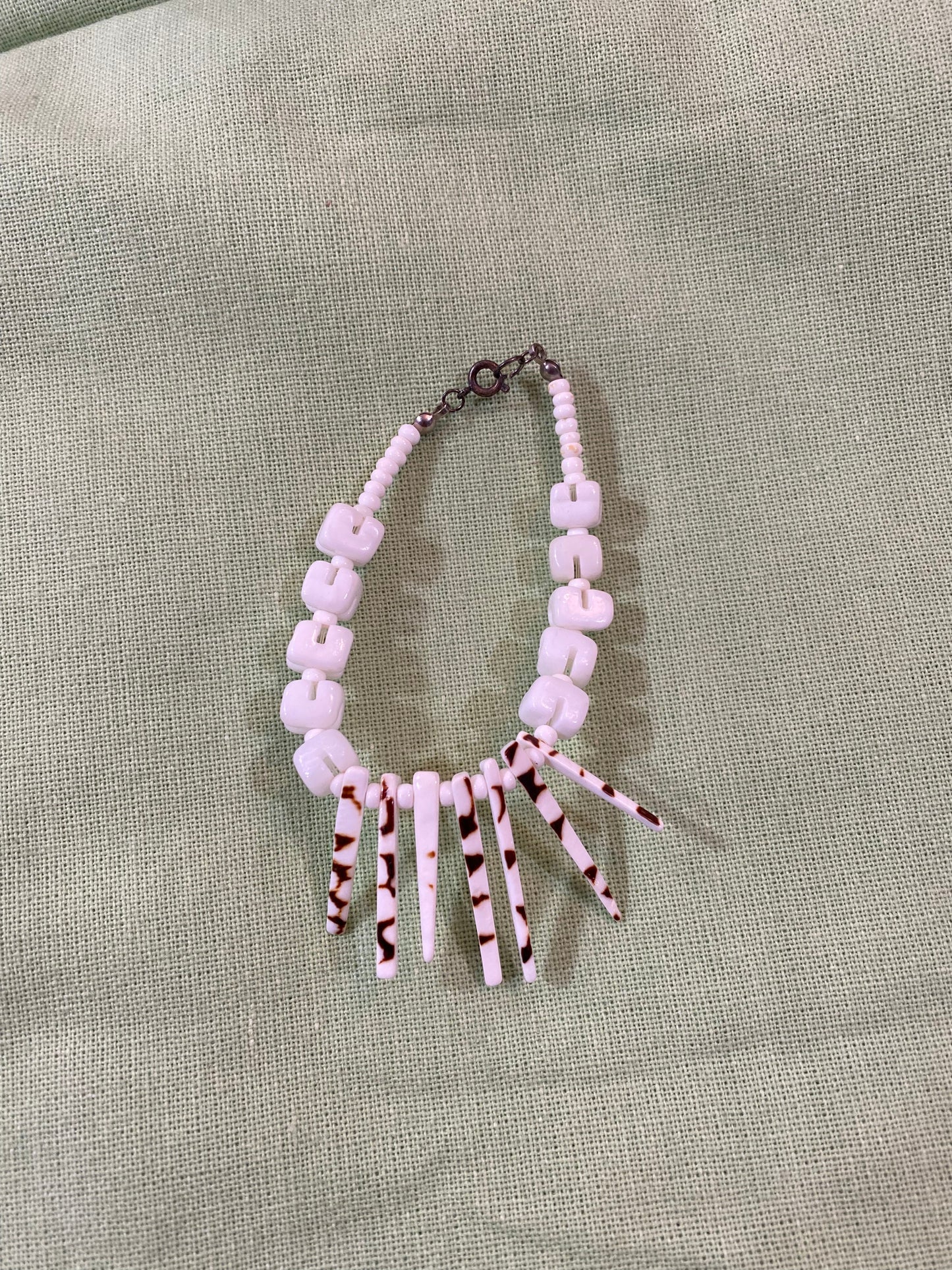 Vintage Carved Shell Bracelet