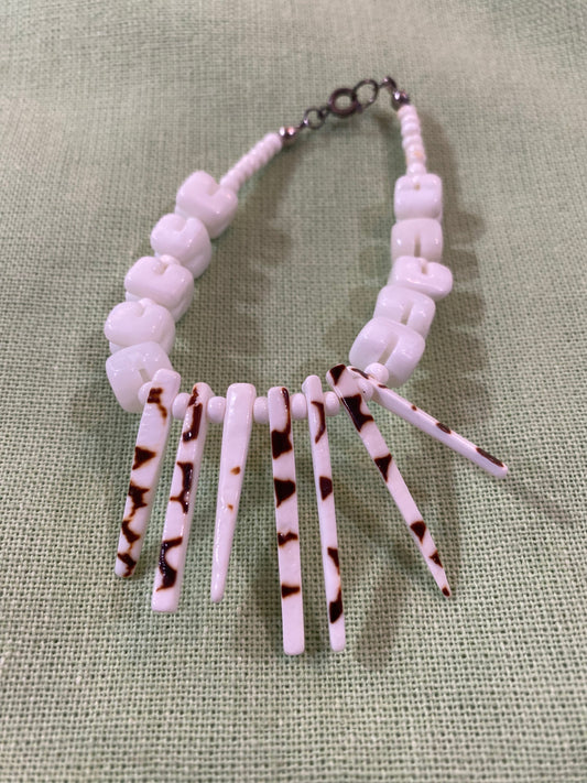 Vintage Carved Shell Bracelet