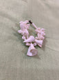 Vintage Pink Carved Shell Bracelet - Handmade Coastal Jewelry