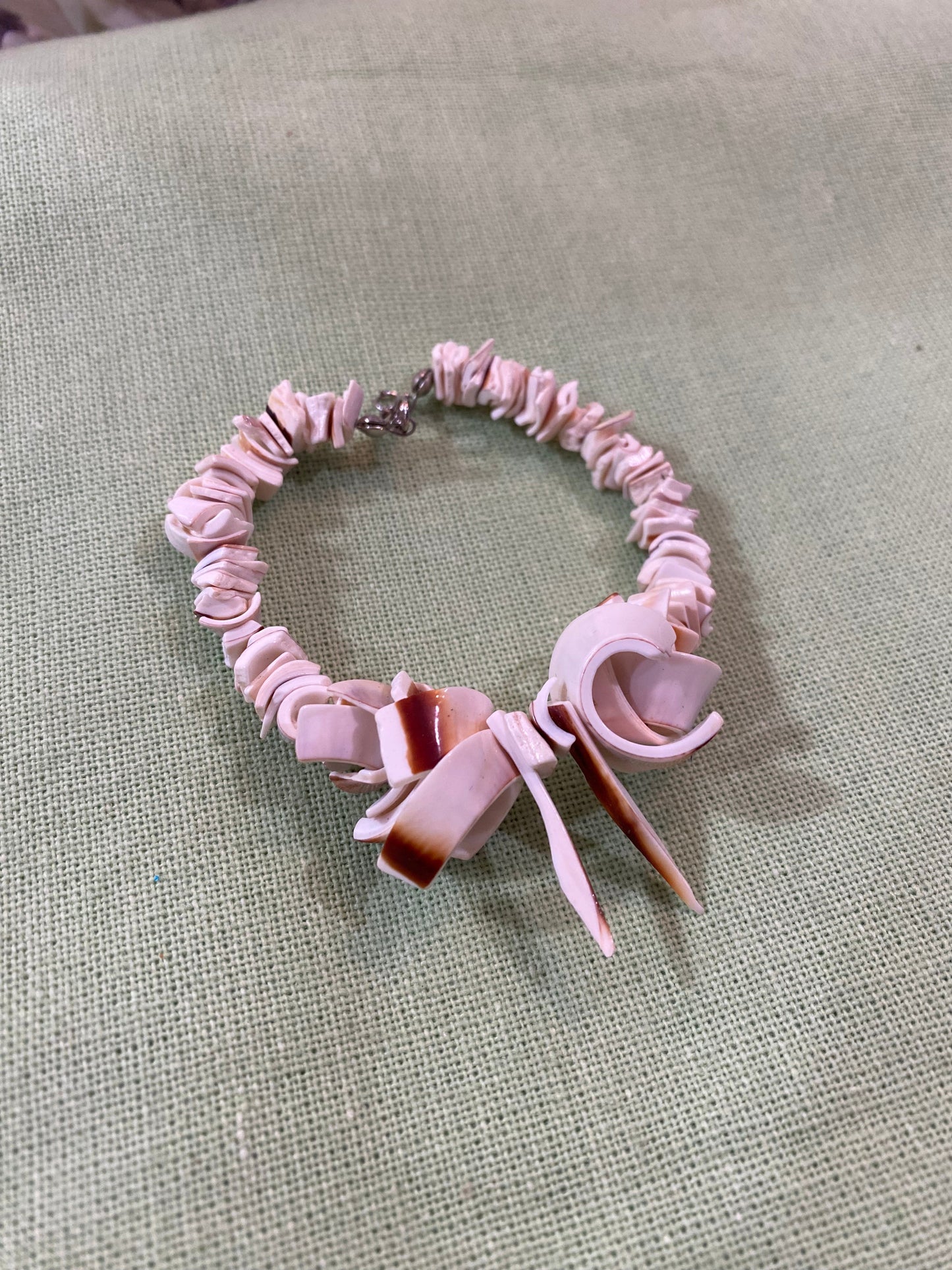 Vintage Carved Shell Bracelet