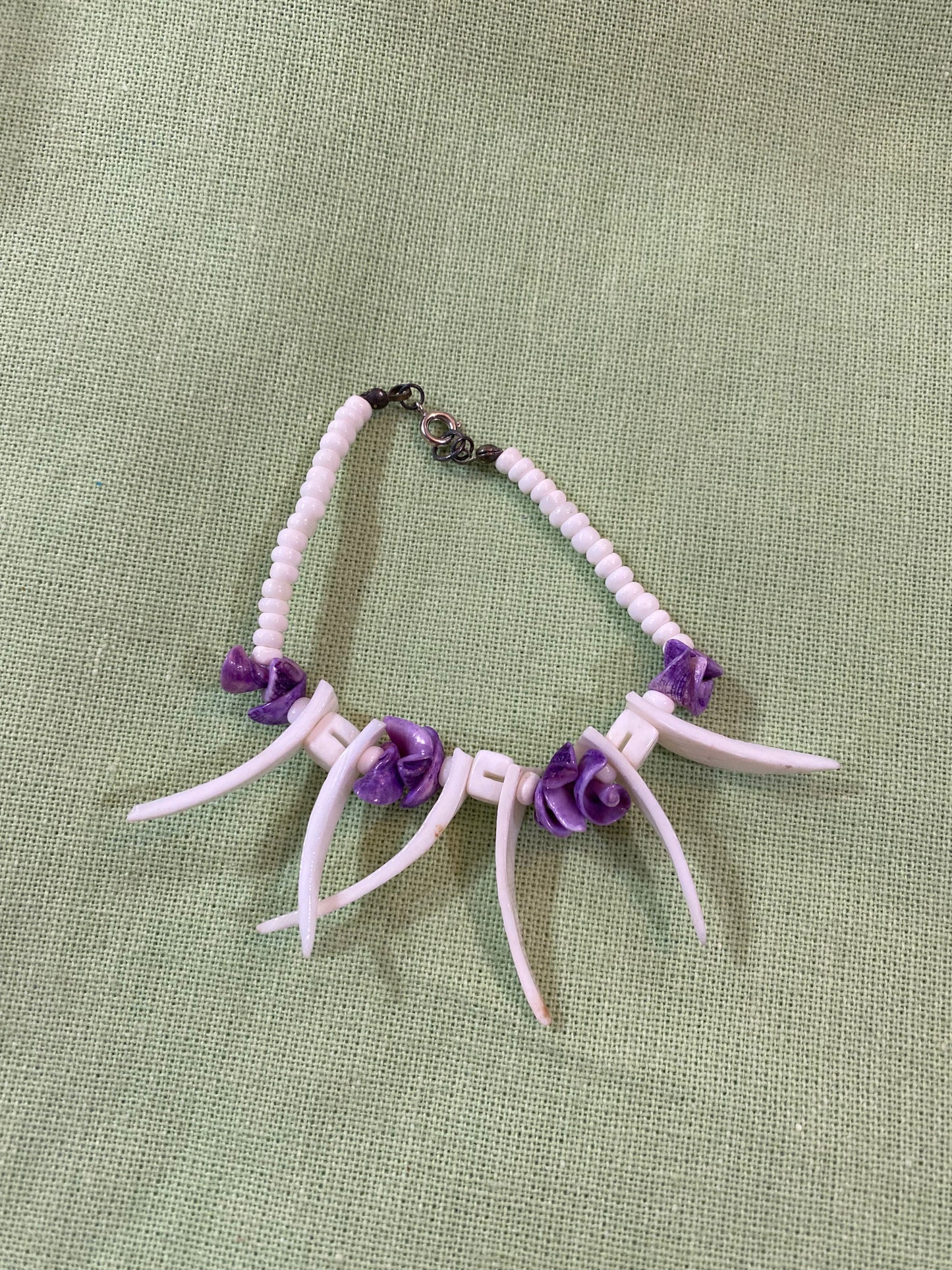 Vintage Carved Shell Bracelet - Unique Handcrafted Coastal Jewelry