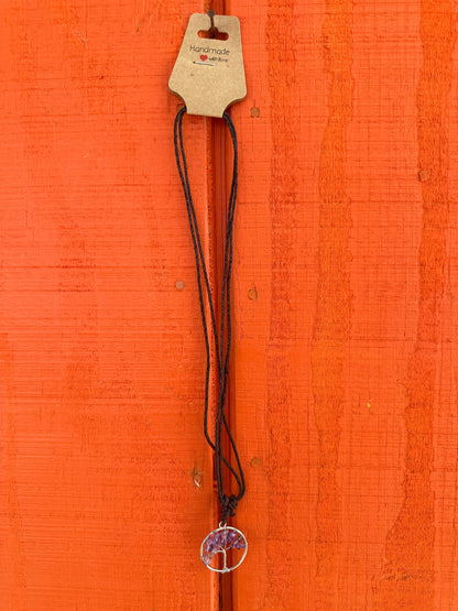 Tree of Life Gemstone Necklace