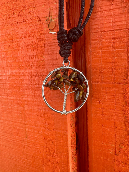 Tree of Life Gemstone Necklace