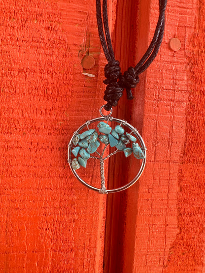 Tree of Life Gemstone Necklace