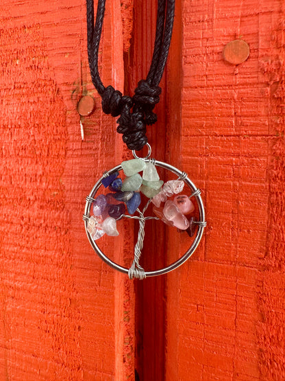 Tree of Life Gemstone Necklace