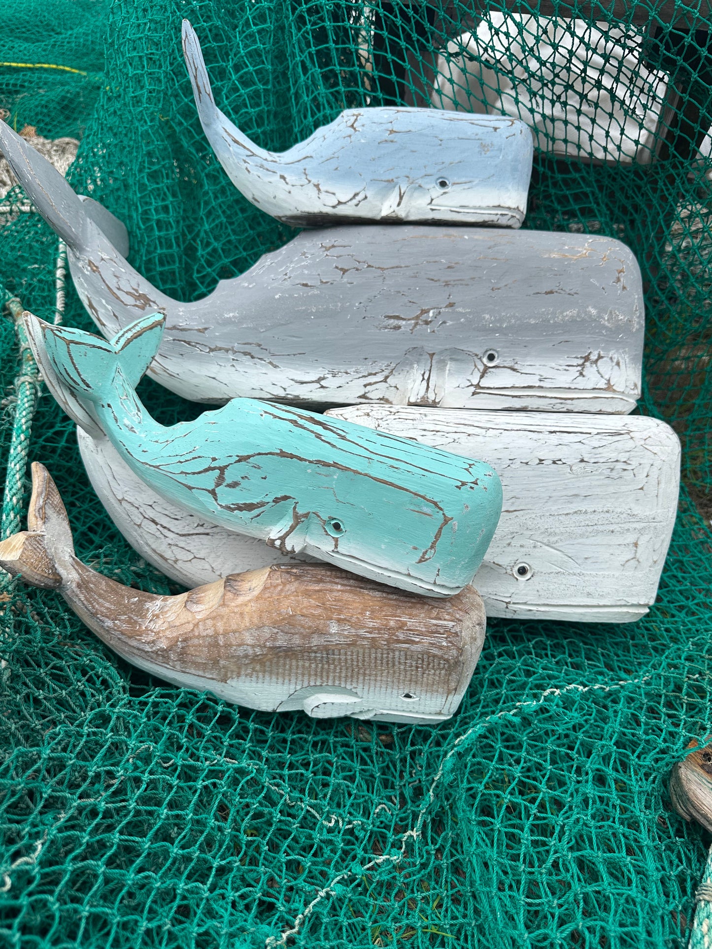 Wooden Whale Home Decor – 5 Colors Available