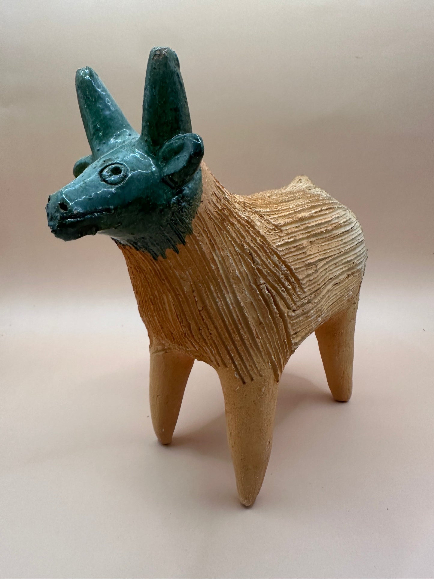 Vintage Terra Cotta Sheep Chia Pet