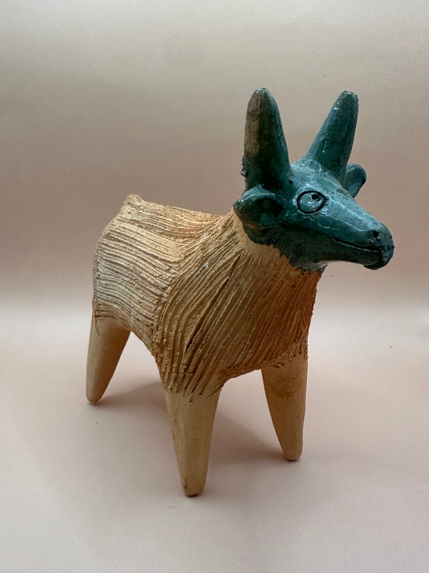 Vintage Terra Cotta Sheep Chia Pet