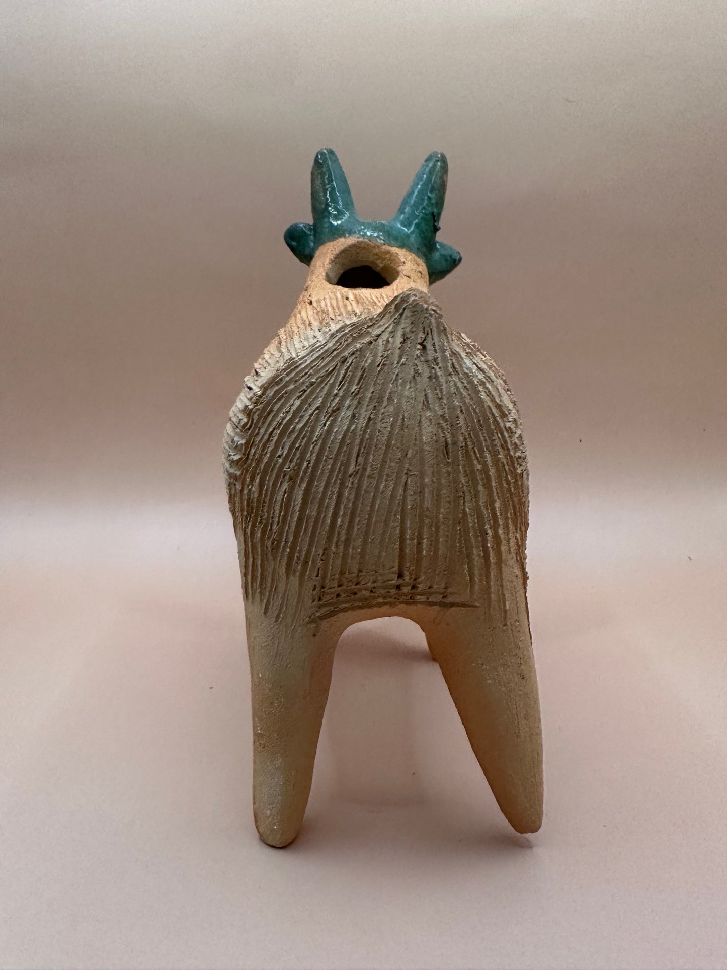 Vintage Terra Cotta Sheep Chia Pet