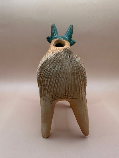 Vintage Terra Cotta Sheep Chia Pet