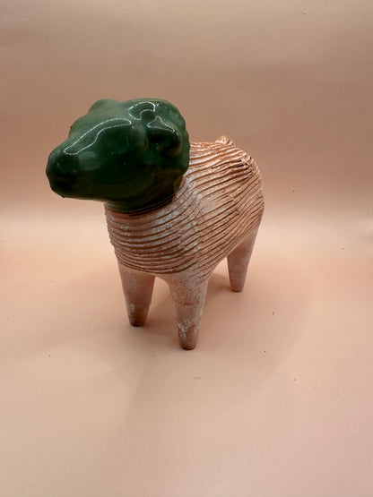 Vintage Terra Cotta Ram Chia Pet