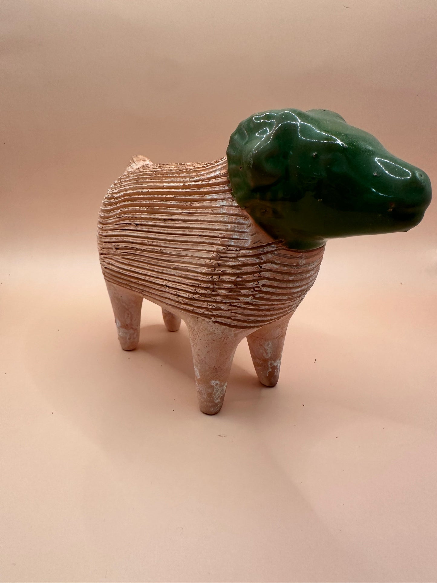 Vintage Terra Cotta Ram Chia Pet