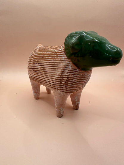 Vintage Terra Cotta Ram Chia Pet