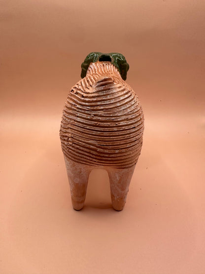 Vintage Terra Cotta Ram Chia Pet