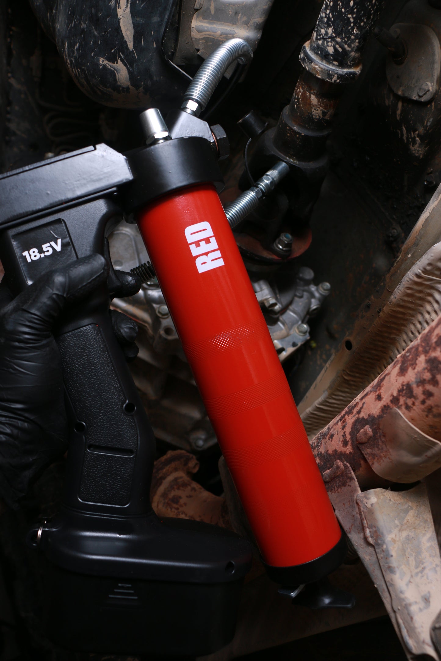 OilSafe | Battery Grease Gun |Steel Color Coded Cartridge