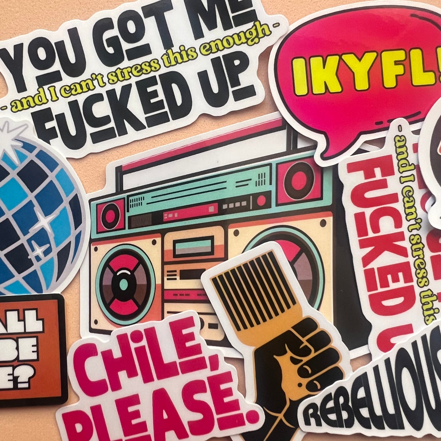 You Got Me F'ed Up Sticker