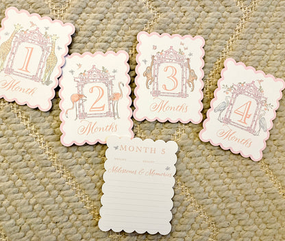 Watercolor Baby Milestone Cards
