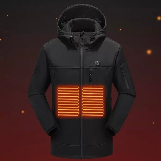 10-Zone Softshell Heated Jacket Waterproof Winter Coat｜LITEGUEST™