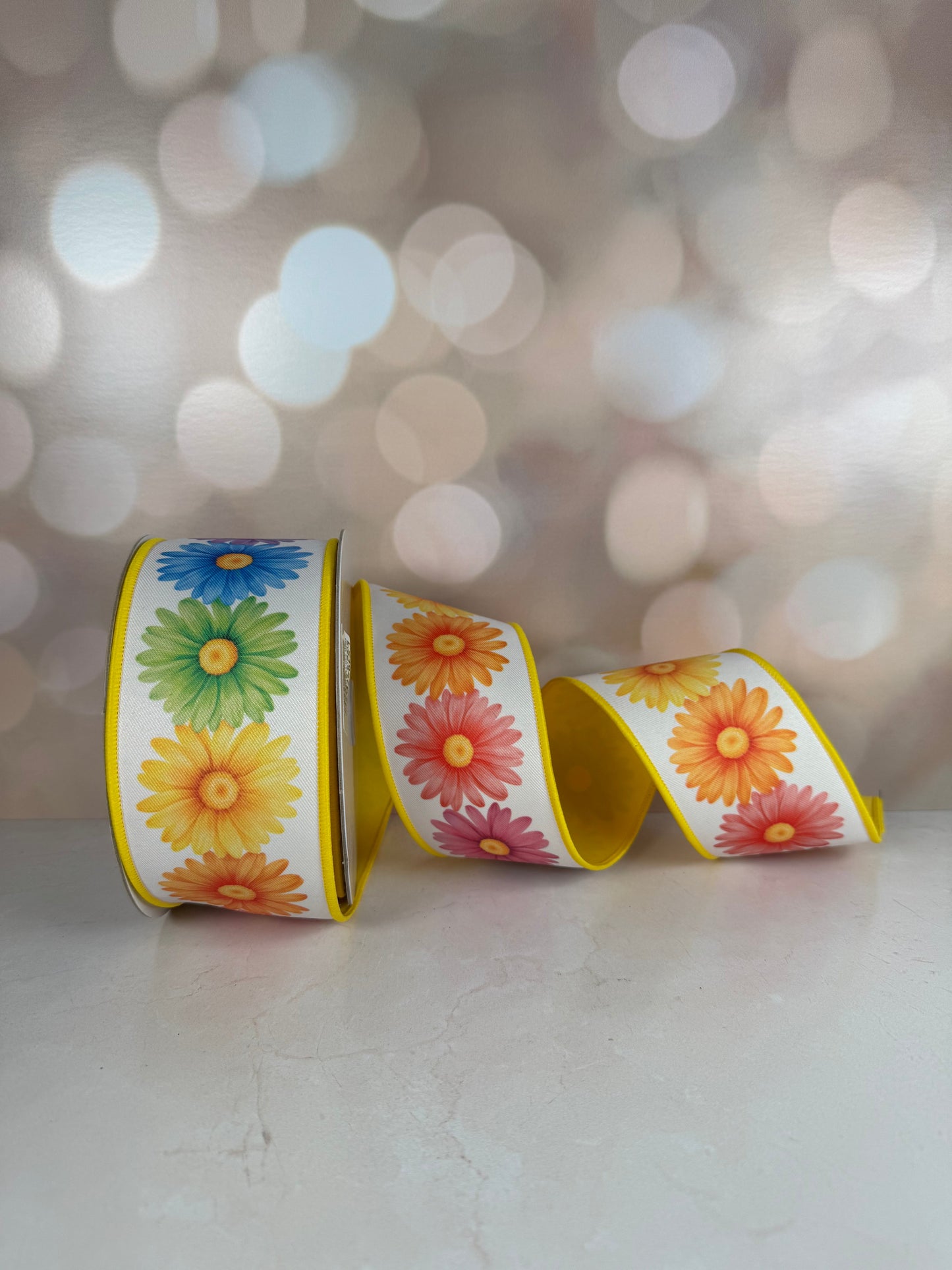 2.5"X10YD DAISIES/FUSED MULTI