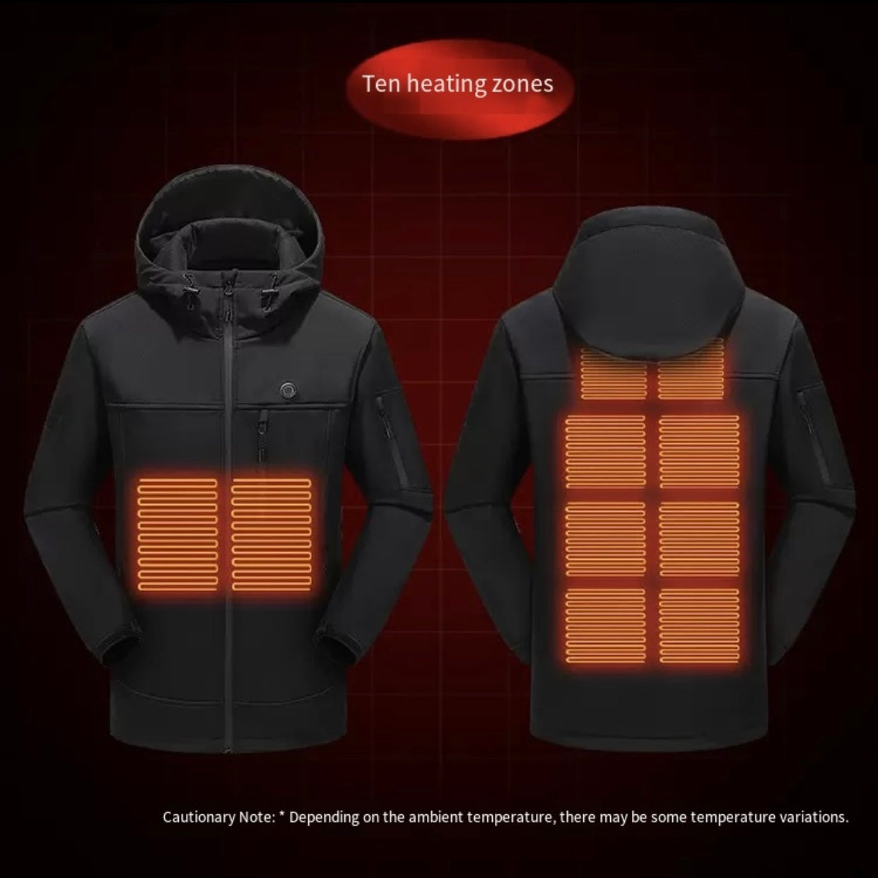 10-Zone Softshell Heated Jacket Waterproof Winter Coat｜LITEGUEST™