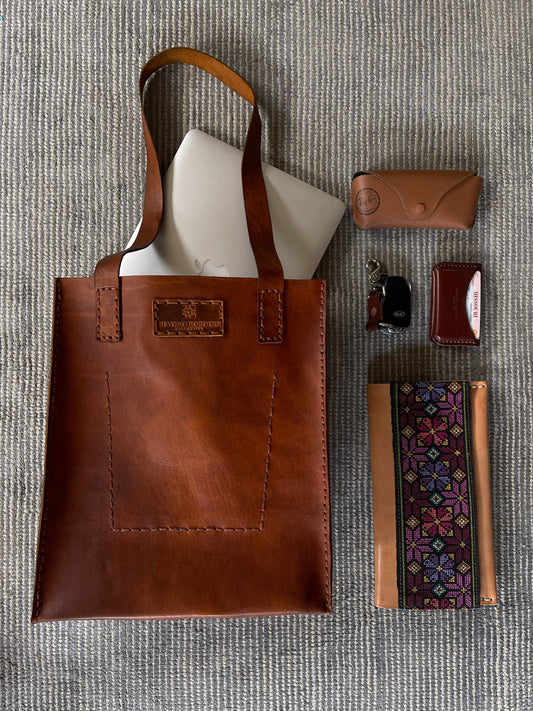 Leather Tote Bag | Kitchen + Metal