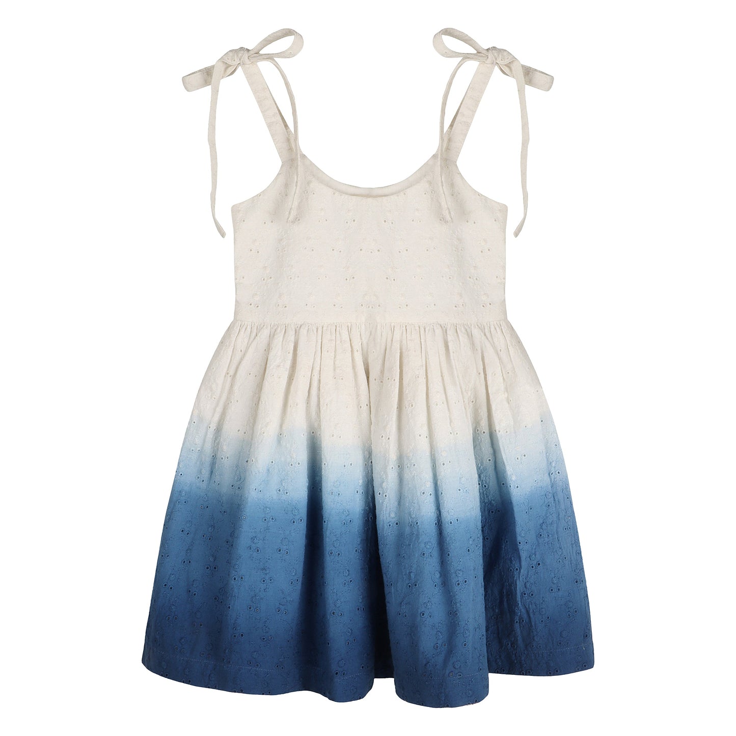 Ocean Ombre Nautical Schiffli Dress