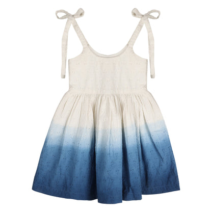 Ocean Ombre Nautical Schiffli Dress