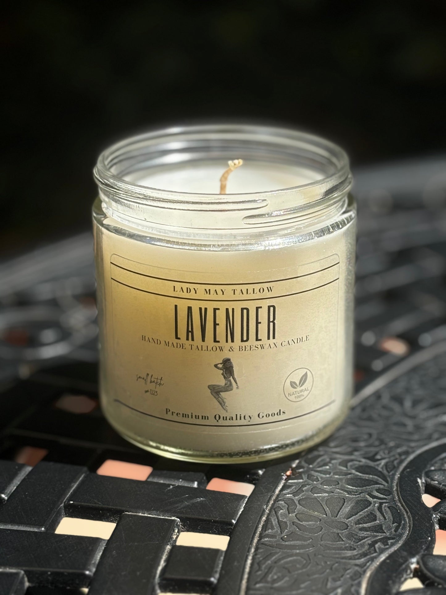 Lavender Tallow & Beeswax Candle