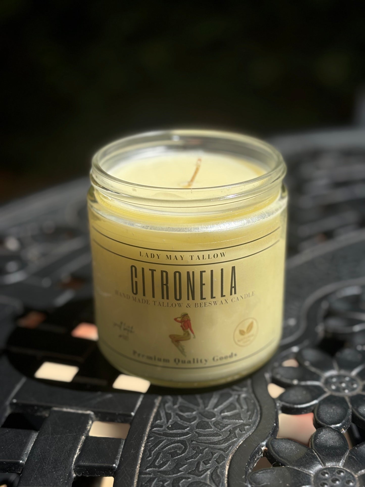 Citronella Tallow & Beeswax Candle