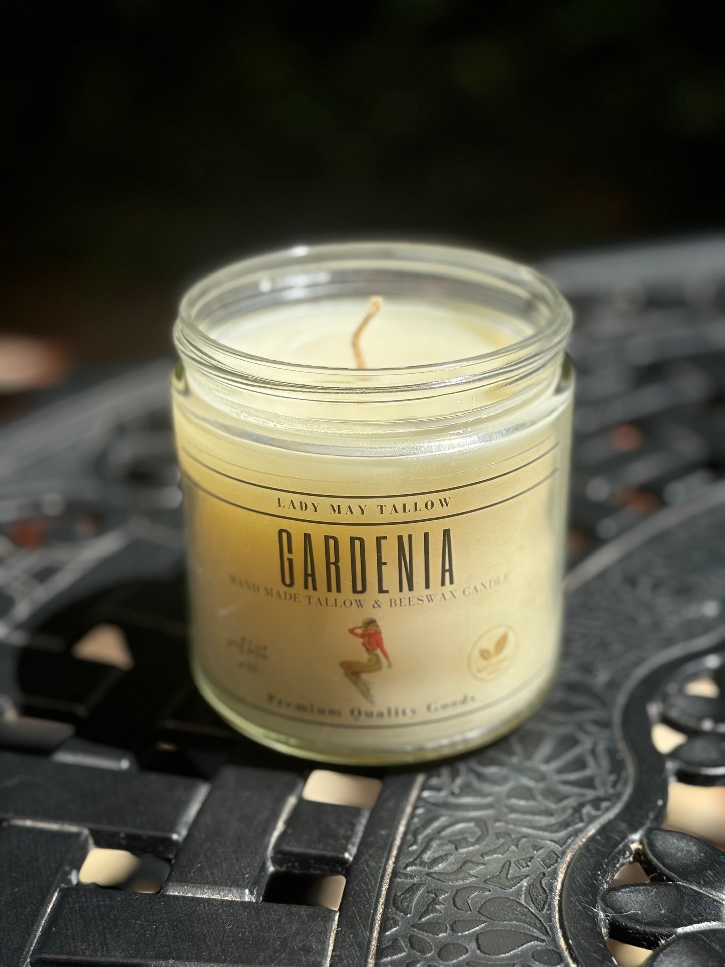 Gardenia Tallow & Beeswax Candle