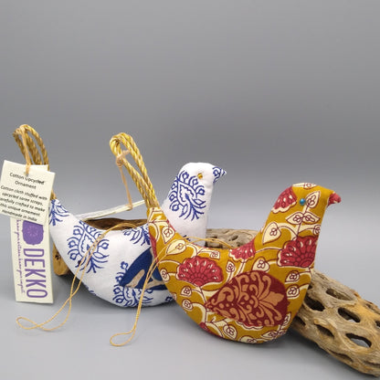Cotton Bird Ornaments