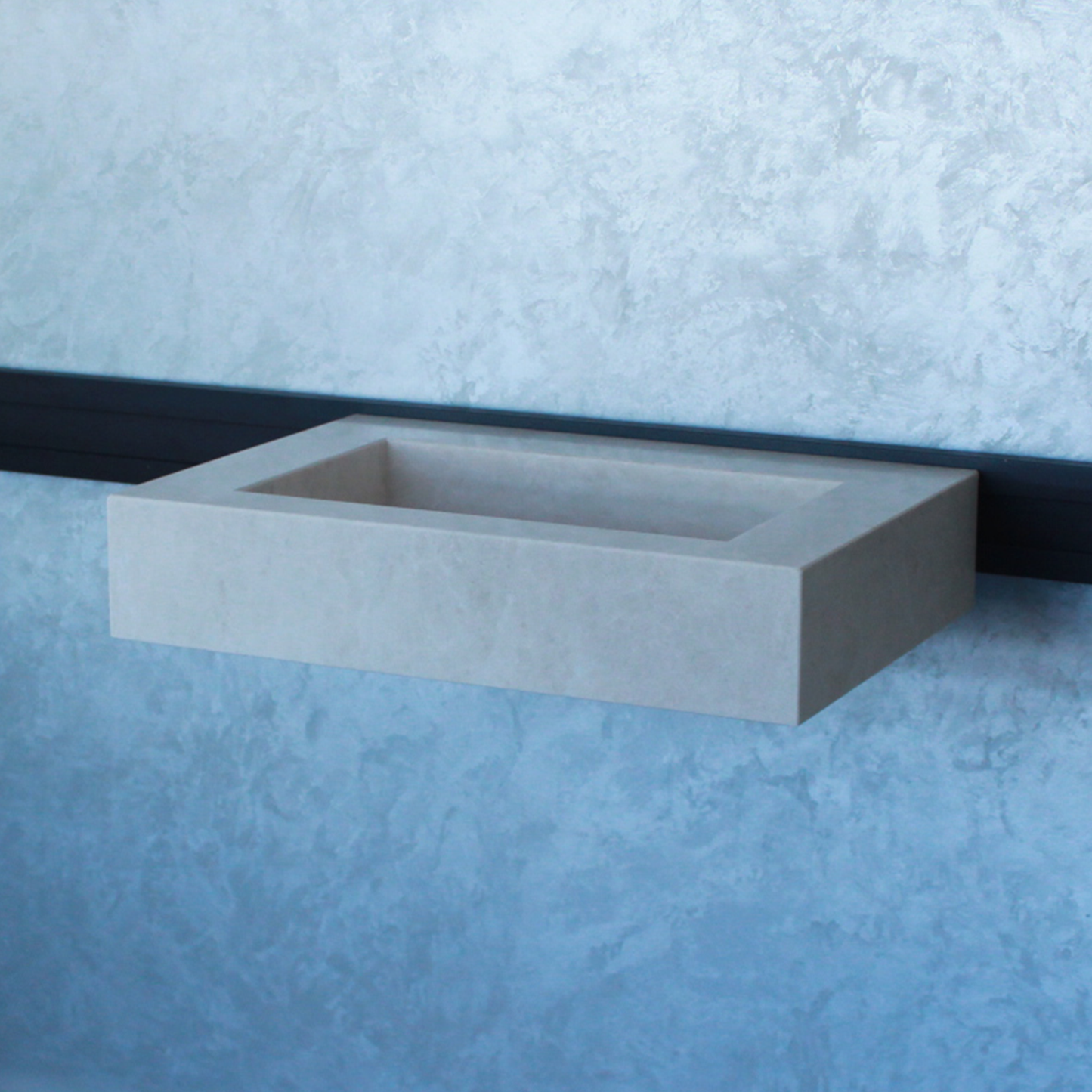 HANDCRAFTED LIGHT PEARL CUSTOM MARBLE SINK (NS-036)
