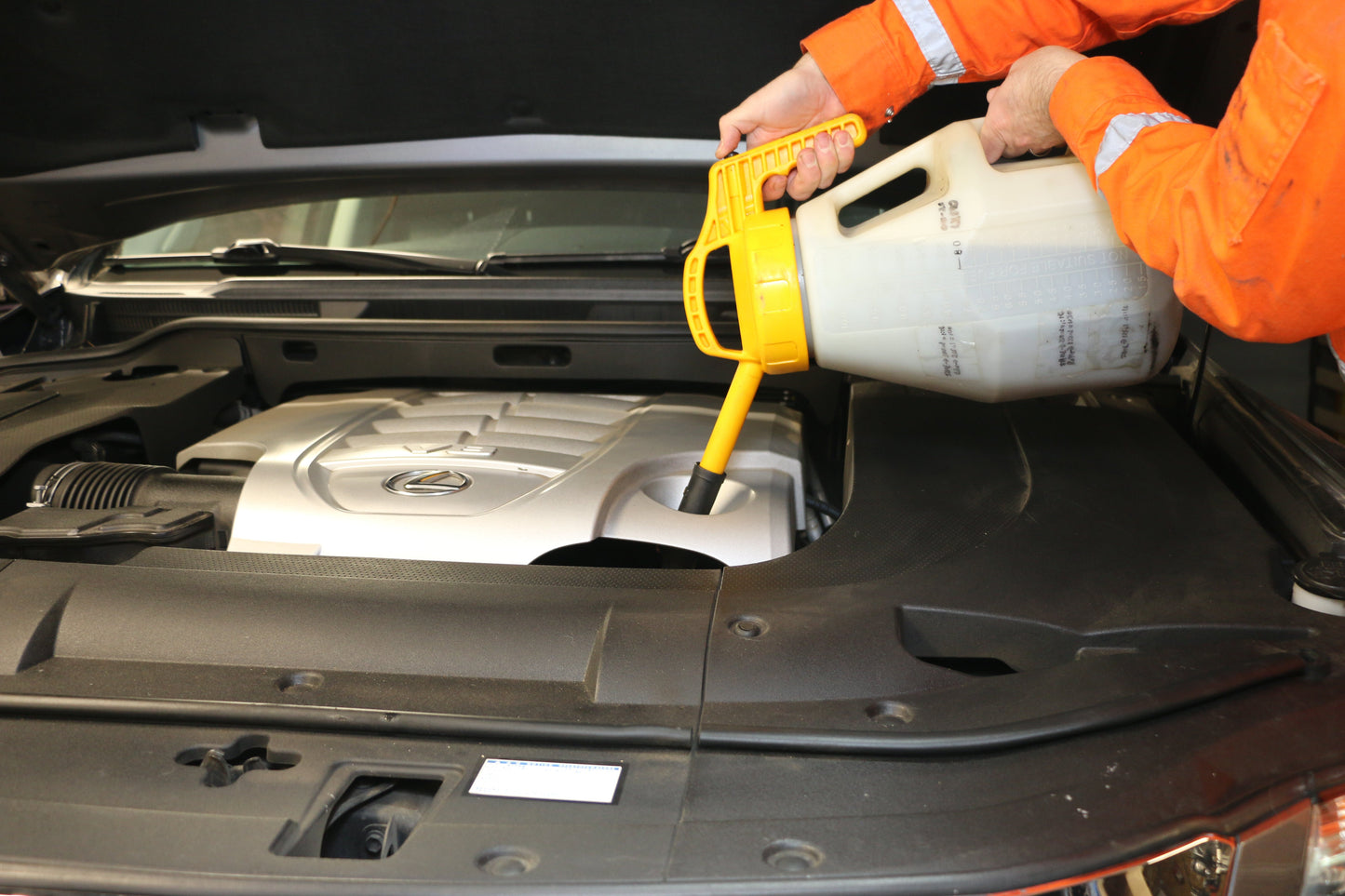 OilSafe |  Mini Stretch Spout  | Low-Flow & Small Spout Oil Transfer Lid