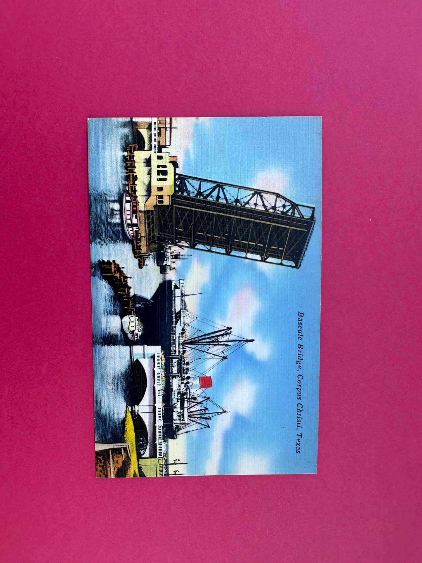 Vintage Basculle Bridge Postcard