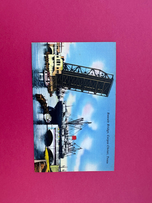 Vintage Basculle Bridge Postcard