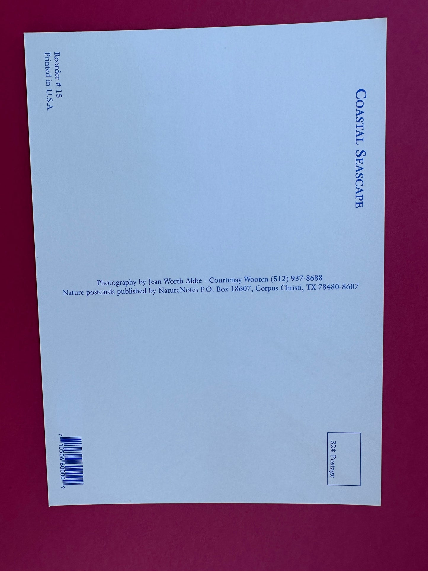 Vintage Coastal Seascape Postcard