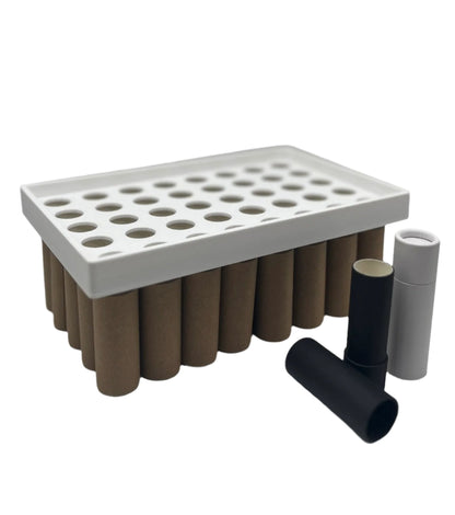 .3 ounce / 8.5 g Matte Black Lip Balm Tubes