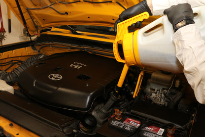 OilSafe |  Stretch Spout  | Controlled-Flow Oil Transfer Lid