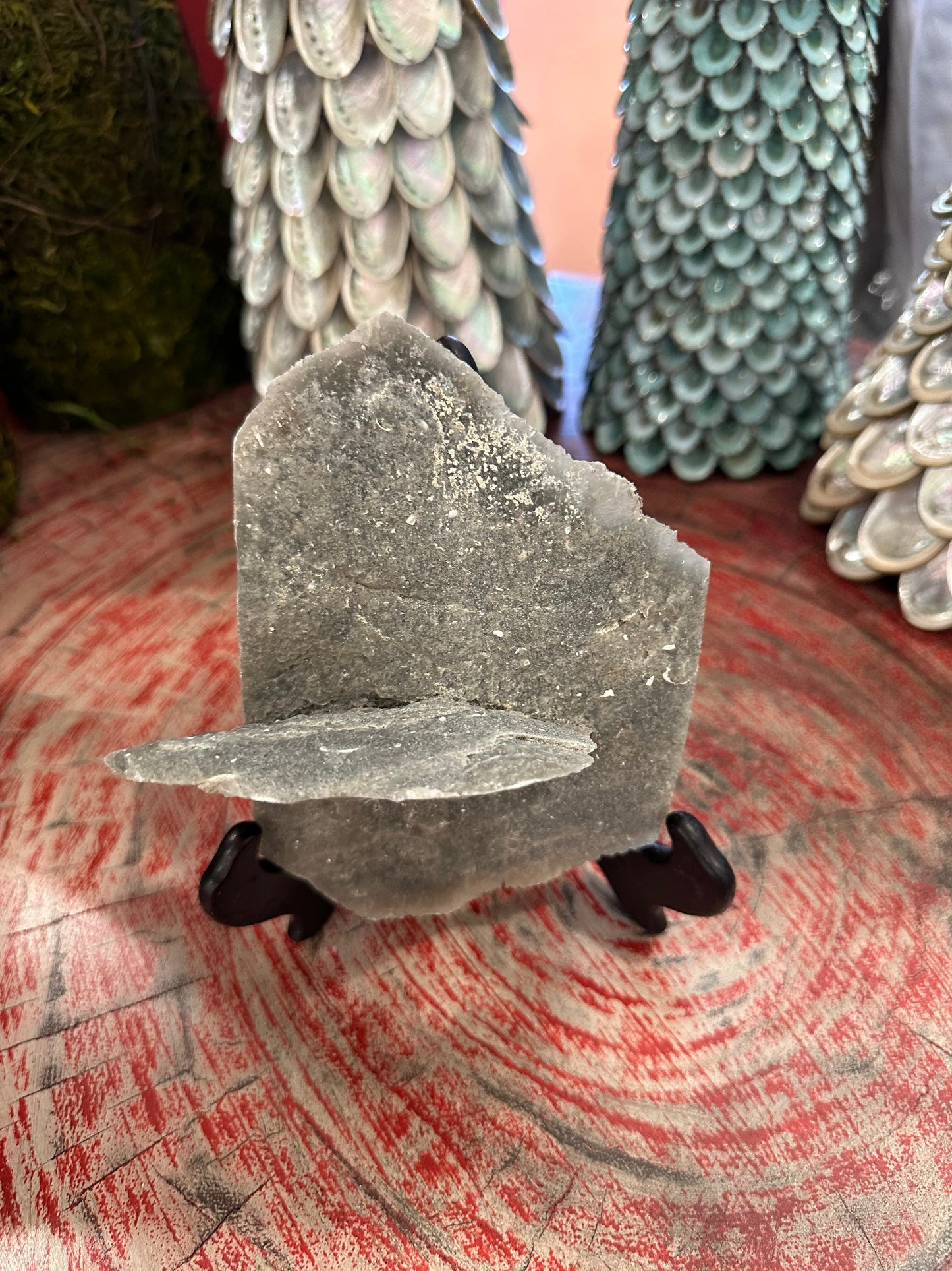 Elephant Ear Selenite Gypsum Quartz Mineral