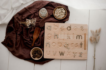 QToys Australia Lower case letter lacing board | Kitchen + Metal