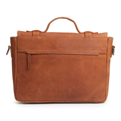 Falco Slim Leather Laptop Bag
