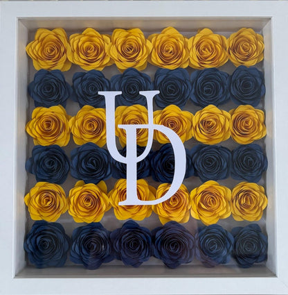 Custom College Flower Shadowbox