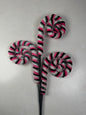 Stripe Spiral Curly Spray Pink/Black