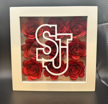 Custom College Flower Shadowbox